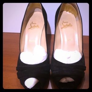 Real Christian Louboutin Black Heels